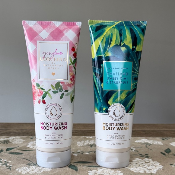 Bath & Body Works Other - Bath & Body Works Moisturizing Body‎ Wash Set - Gingham Gorgeous & Thailand Kiwi